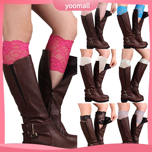 Vớ Giữ Ấm Chân Phối Ren Hoa Co Giãn Thời Trang Dành Cho Nữ