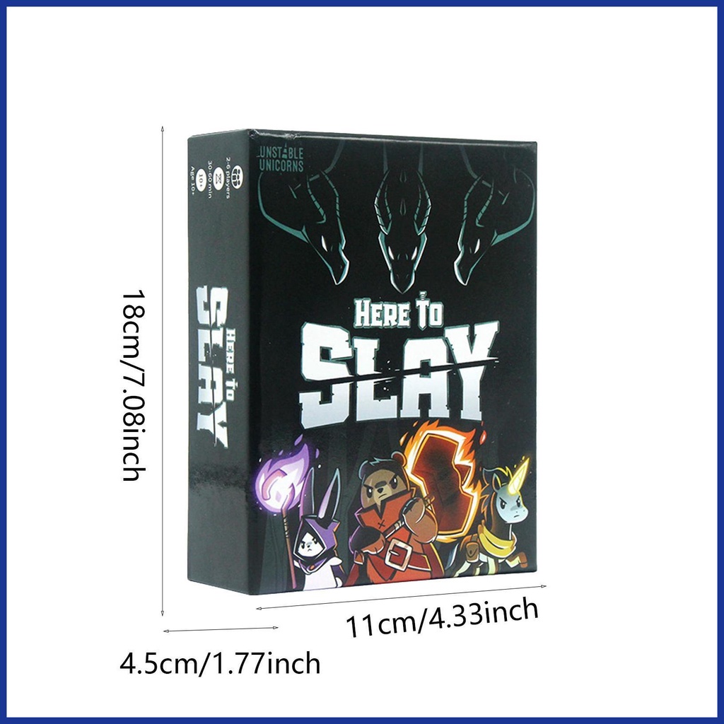 Bộ Thẻ Trò Chơi Tiếng Anh Here to Slay Cho Gia Đình