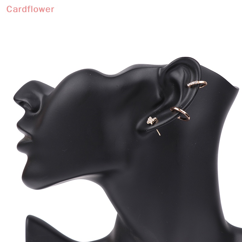 1 Bộ Khuyên Tai Tròn Đính Đá Thời Trang Mới