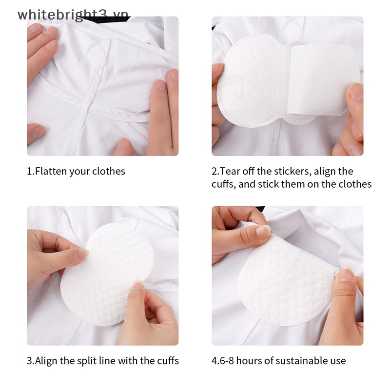Set 50 Miếng Dán Thấm Hút Mồ Hôi Vùng Da Dưới Cánh Tay Dùng Một Lần Tiện Lợi