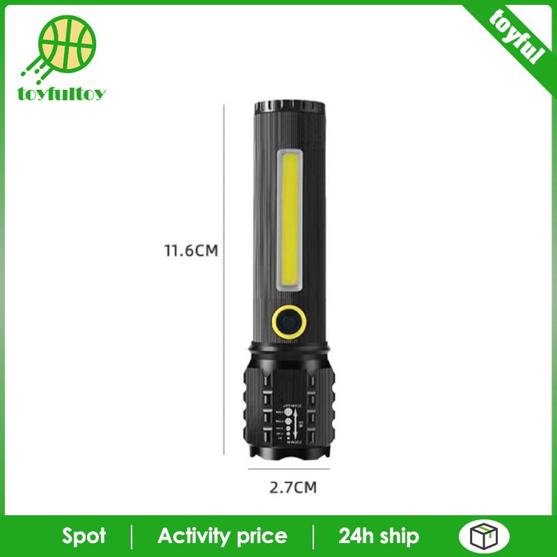 Đèn Pin LED USB Cầm Tay Siêu Sáng Bỏ Túi Tiện Dụng Cho Gara Xe Hơi / Sân Vườn