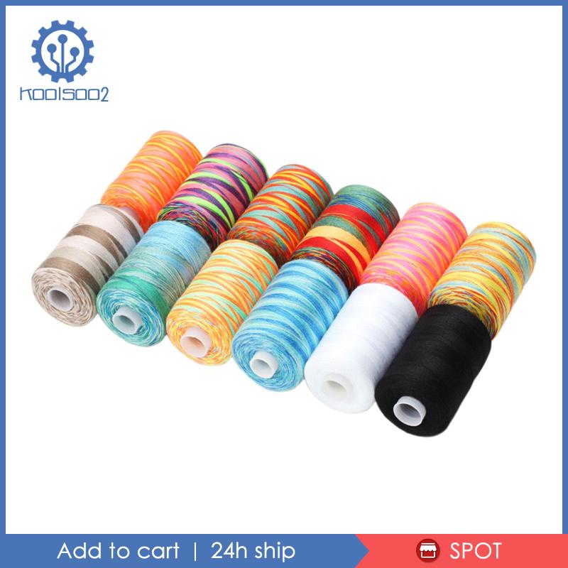Cuộn Chỉ Thêu 12 Màu Sắc Bằng Polyester
