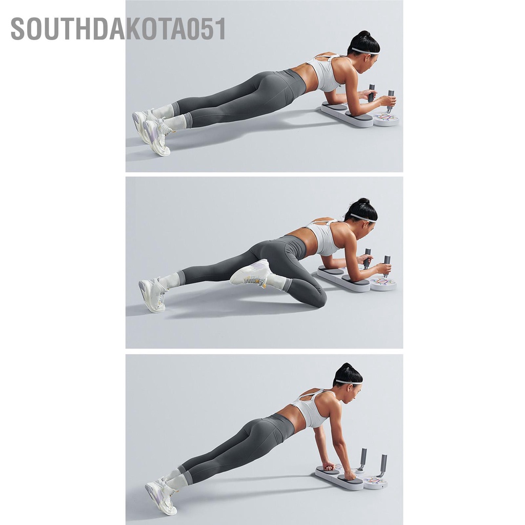 Southdakota051 Plank Board Core Trainer với chức năng thời gian Tập thể dục đa Đẩy lên giá đỡ Đĩa tập