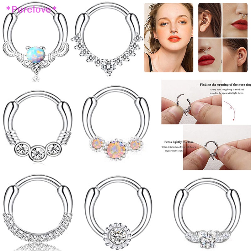 1 Khuyên Mũi / Môi Hình Xoắn Ốc Hình Hoa Thời Trang Cho Nam Nữ Mới