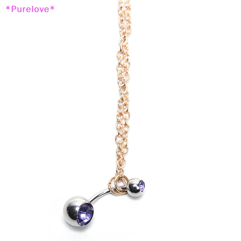 Khuyên Rốn Đính Đá Pha Lê 14G Thời Trang Cá Tính Cho Nữ Mới