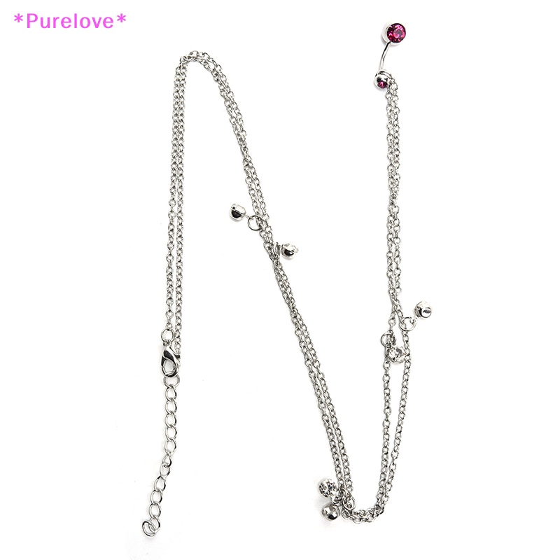 Khuyên Rốn Đính Đá Pha Lê 14G Thời Trang Cá Tính Cho Nữ Mới