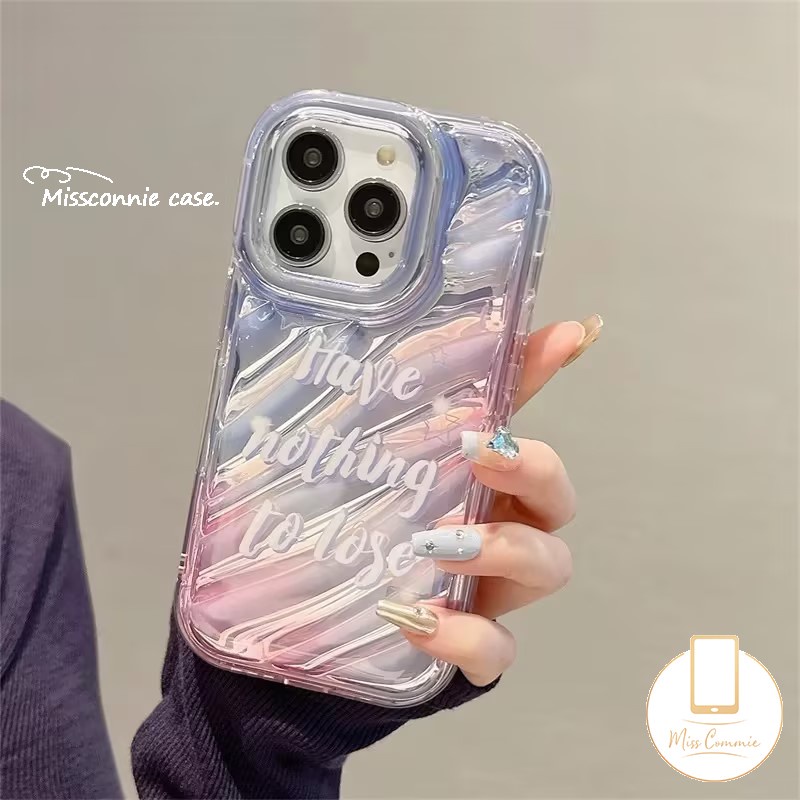 Ốp Điện Thoại Mềm Màu Gradient In Chữ Tiếng Anh / Ngôi Sao 3D IPhone 7Plus XR 11 13 14 12 Pro MAX 7 8 6 6S Plus X XS MAX SE 2020