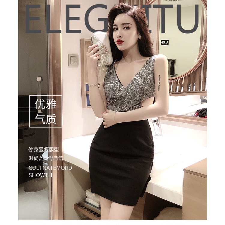 Đầm Ngắn Ôm Eo Che Phủ Bụng Thời Trang Tiệc Tùng Dành Cho Nữ