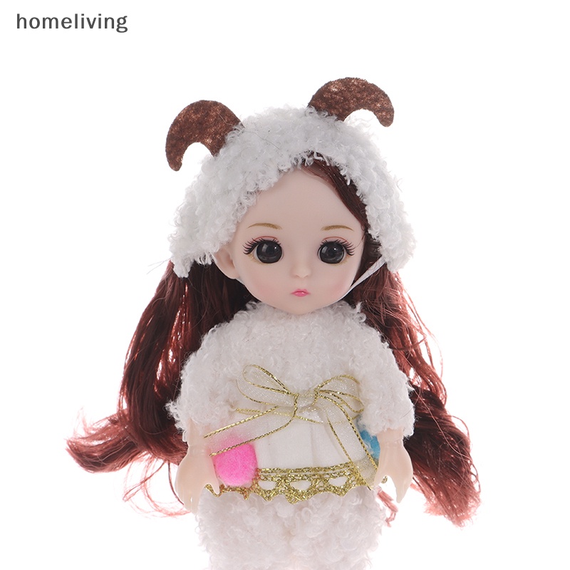 Búp Bê Mini 17cm Có Khớp Chuyển Động Xinh Xắn