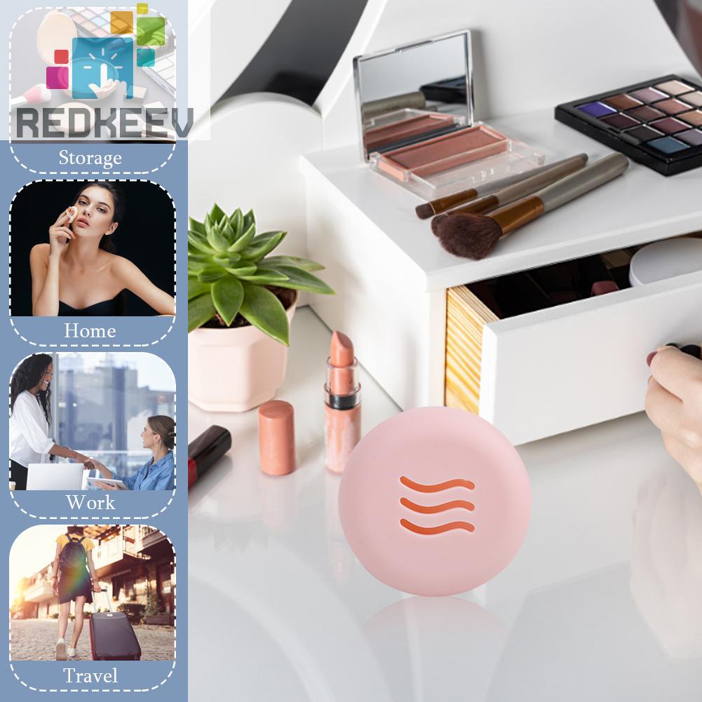 Giá Đỡ Mút Trang Điểm Bằng Silicone Hai Mặt Hình Tròn Tiện Lợi