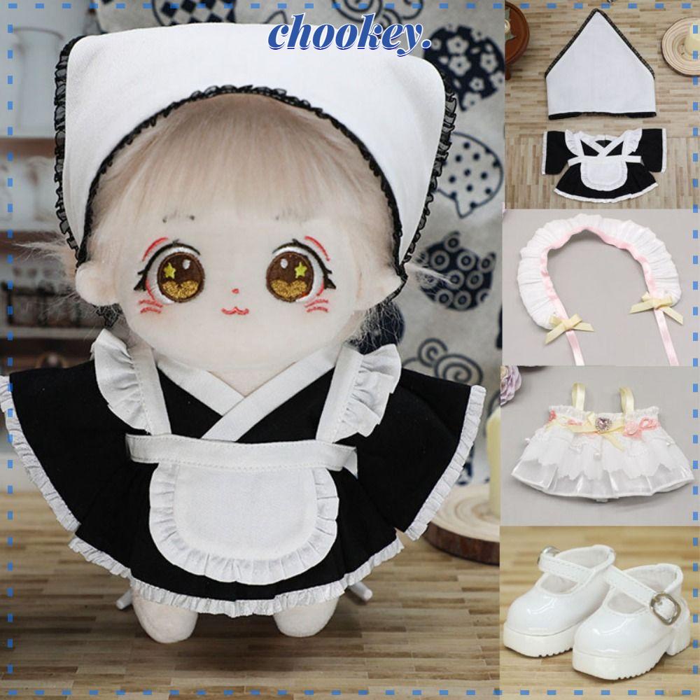 Đầm Cotton 20cm Kèm Băng Đô Thời Trang Xinh Xắn Cho Búp Bê