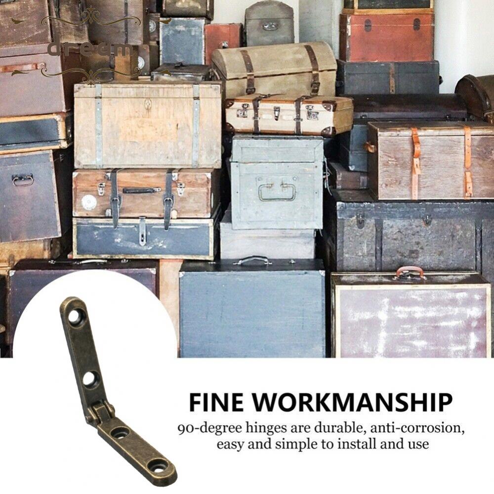 【DREAMLIFE】Hinges 30mm 90 Degree Reen Bronze With Mounting Screws 10pcs Drawers Box