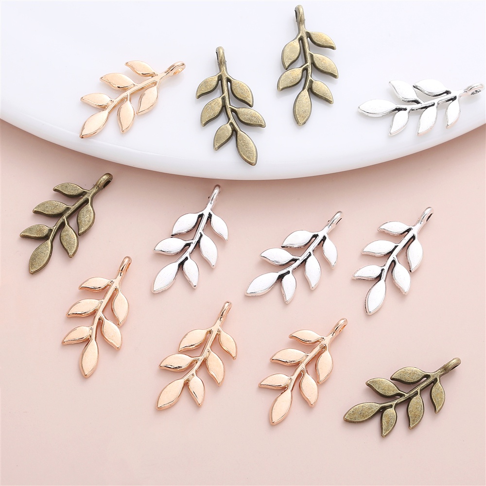 Set 20 Mặt Vòng cổ Hình Lá Liễu Phong Cách Vintage