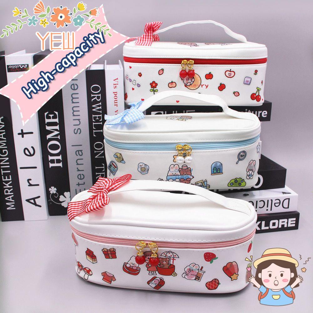 Túi Đựng Bút Bằng PU Sức Chứa Lớn Thiết Kế Dễ Thương Tiện Dụng Cho Học Sinh