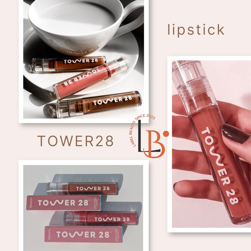 ✨ Son bóng TOWER28 ShineOn Lip Jelly - 𝐋𝐚𝐛𝐞𝐥.𝐛𝐞𝐚𝐮𝐭𝐲 ✨