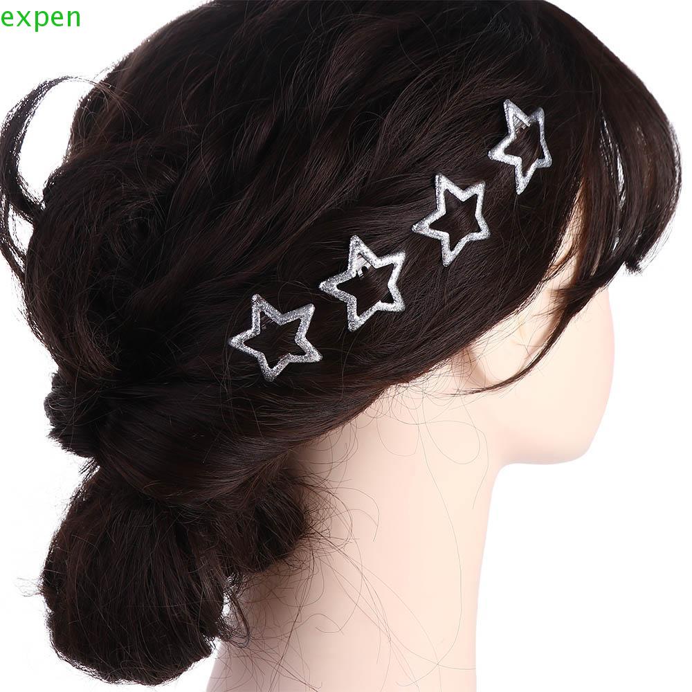 EXPEN Kẹp Tóc Ngôi Sao Lấp Lánh Đơn Giản Sáng Tạo y2k