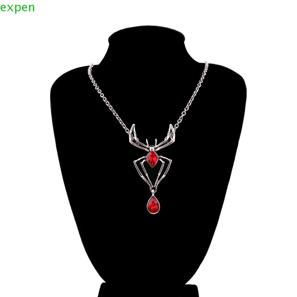 EXPEN Vòng cổ Hình Nhện Phong Cách Punk Hip Hop Hàn Quốc Cá Tính Dành Cho Nữ