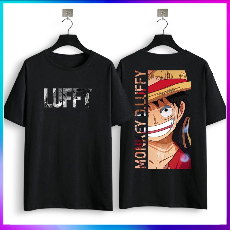 Một Mảnh Monkey D Luffy Áo Anime Cosplay Cao Cấp Dáng Rộng Thời Trang Nữ Tay Ngắn Unisex Cổ Tròn Áo 