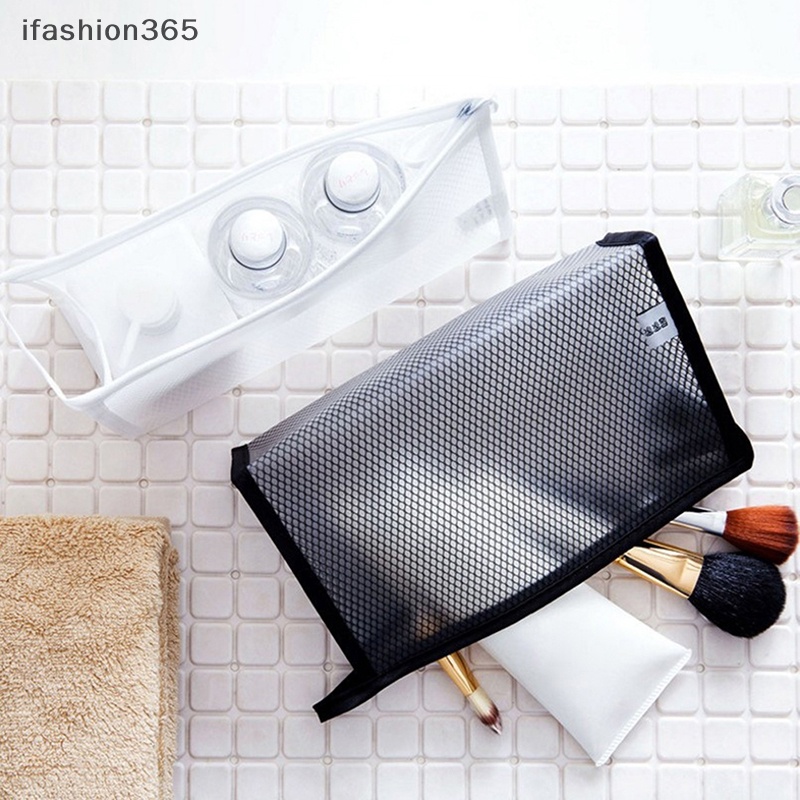 1 Túi Lưới Đựng Mỹ Phẩm / Đồ Trang Điểm Tiện Dụng Khi Đi Du Lịch ifashion365