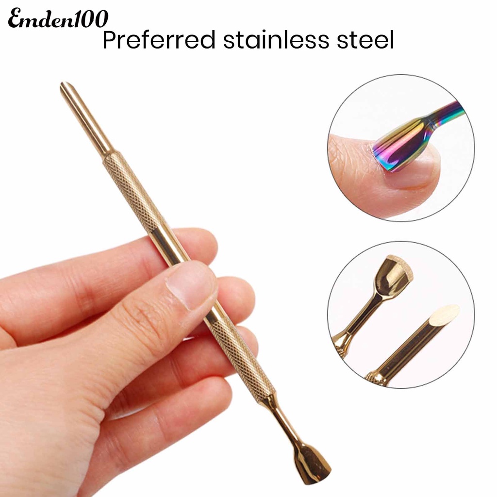 Dụng Cụ Cắt Móng Bằng Thép Không Gỉ Hai Đầu Dạng Cong / Vòng Cung