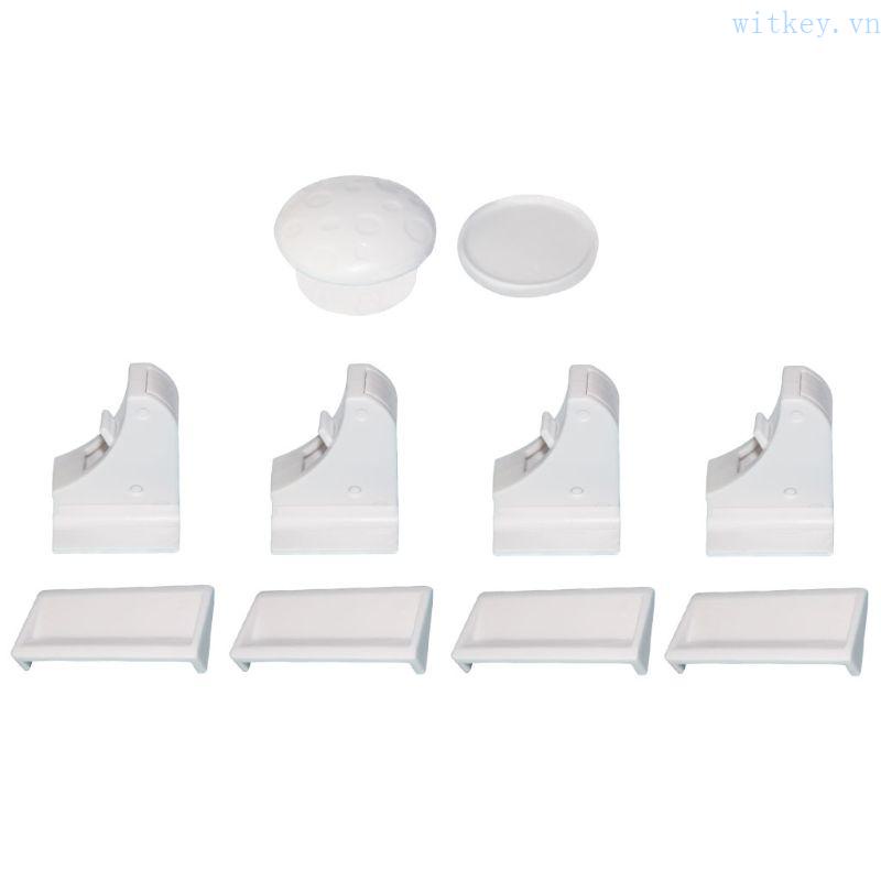 Set 4 Khóa Tủ Từ Tính Không Cần Khoan Đa Năng An Toàn Cho Bé 1 Tuổi