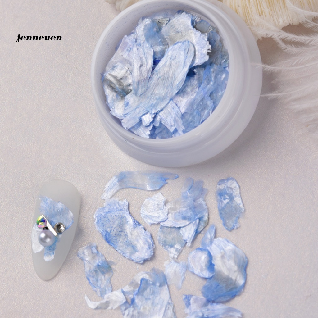 1 Hộp Phụ Kiện Trang Trí Móng Tay Hình Vỏ Sò Lấp Lánh DIY