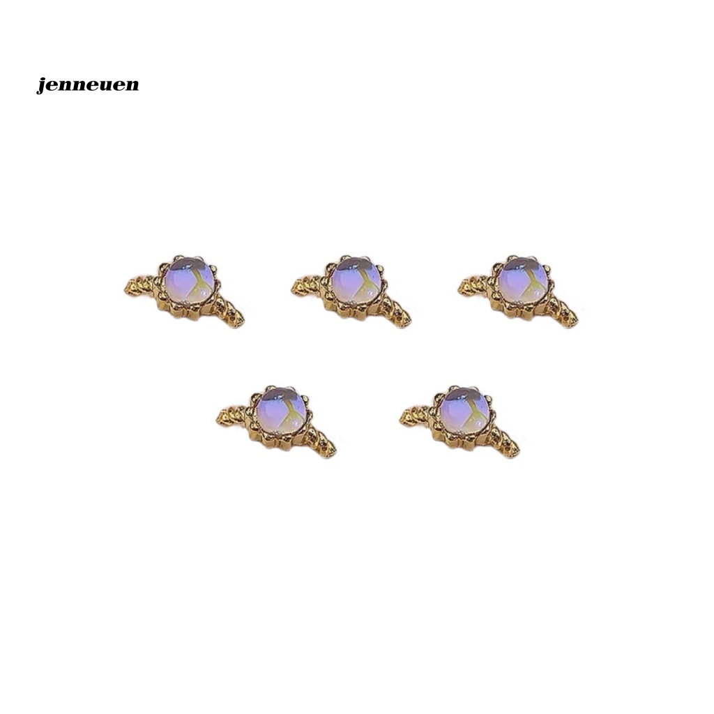 Bộ 5 Phụ Kiện Trang Trí Móng Tay Bằng Hợp Kim Chống Rỉ Sét