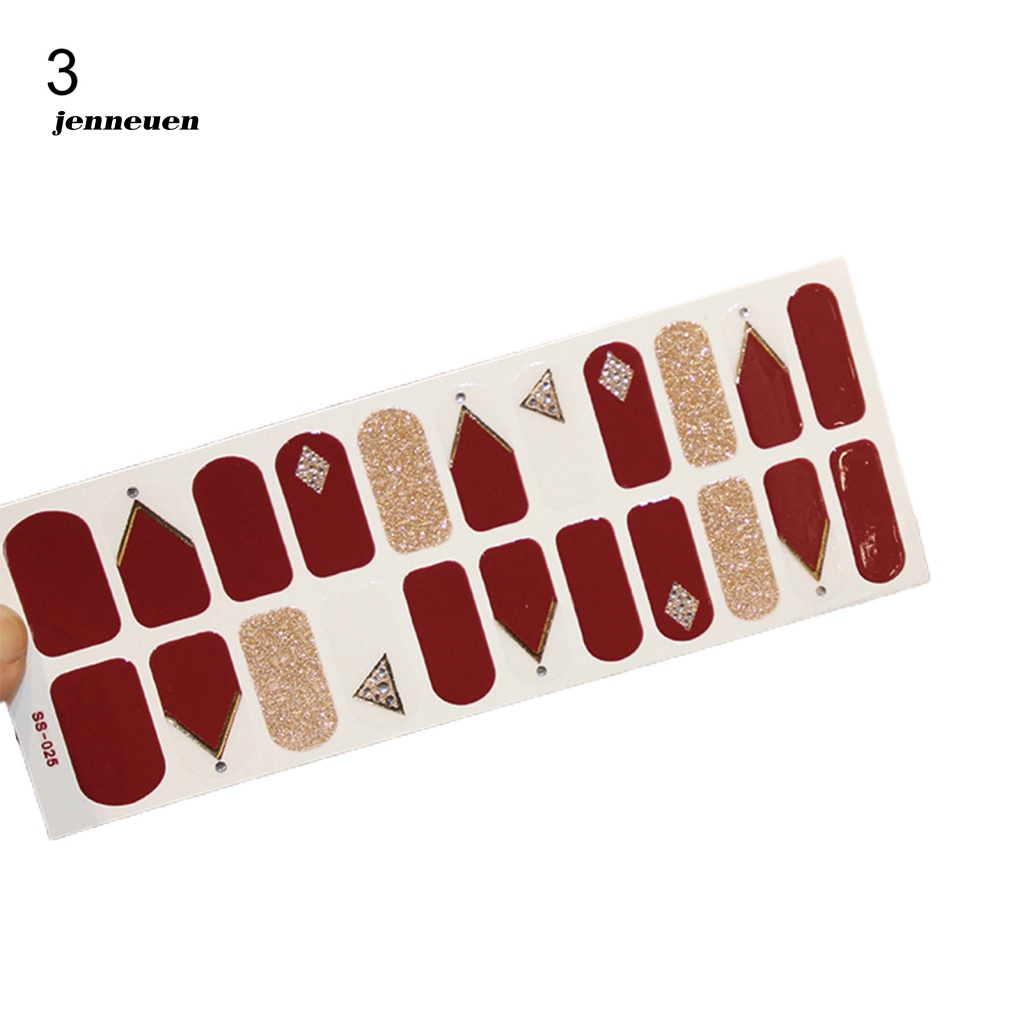 Bộ 22 Miếng Dán Móng Tay Tự Dính Lấp Lánh Dành Cho Nữ