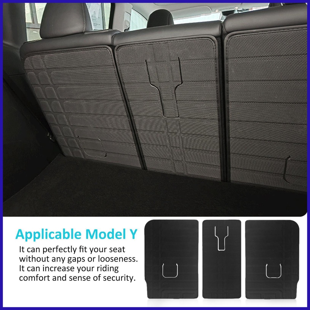 Đệm Bảo Vệ Lưng Ghế Ngồi Xe Hơi Tesla Model 3 / Y Bằng Sợi Carbon Chống Trầy Xước