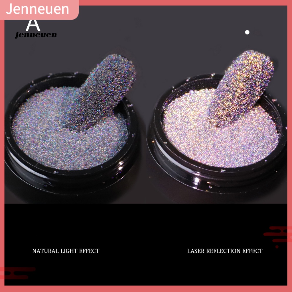 1 Hộp Hạt Laser JEN Phản Quang Nhiều Màu Sắc Dùng Trang Trí Móng Tay Nghệ Thuật