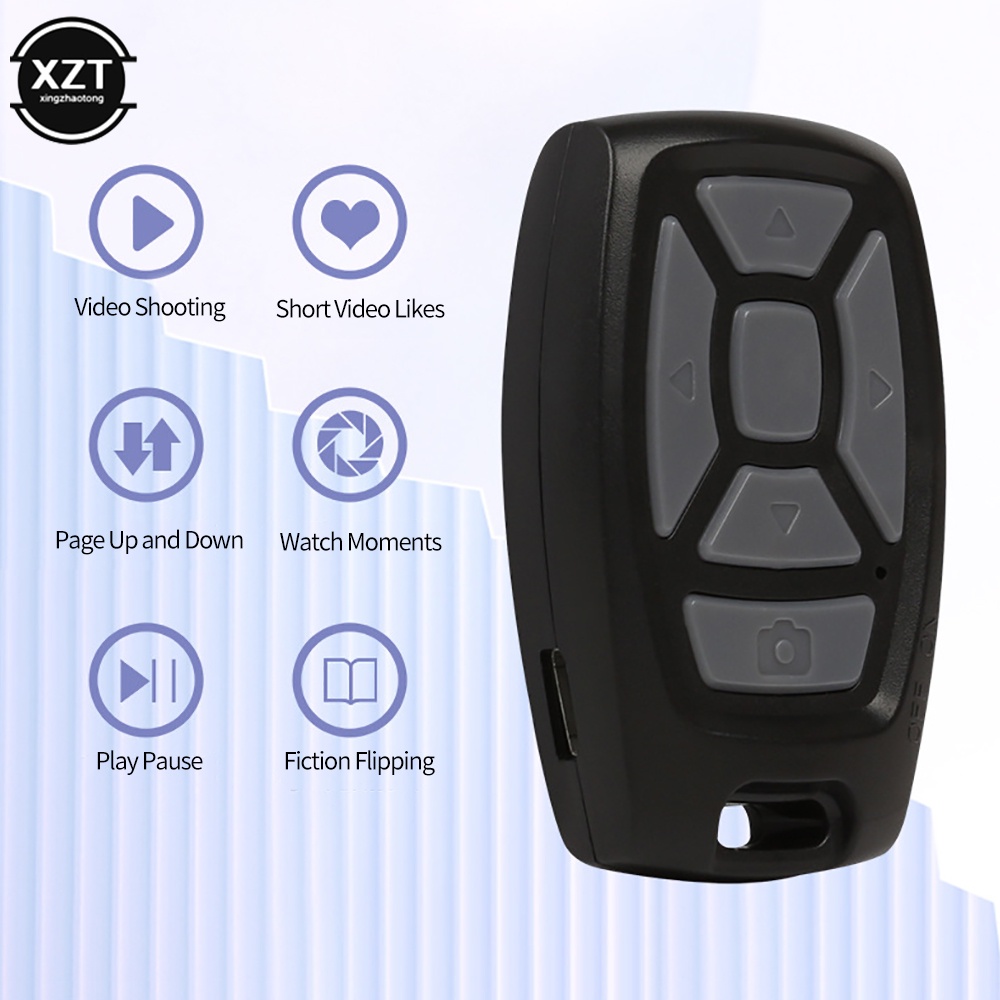 Điều Khiển Chụp Ảnh Từ Xa bluetooth Sạc USB Cho Điện Thoại