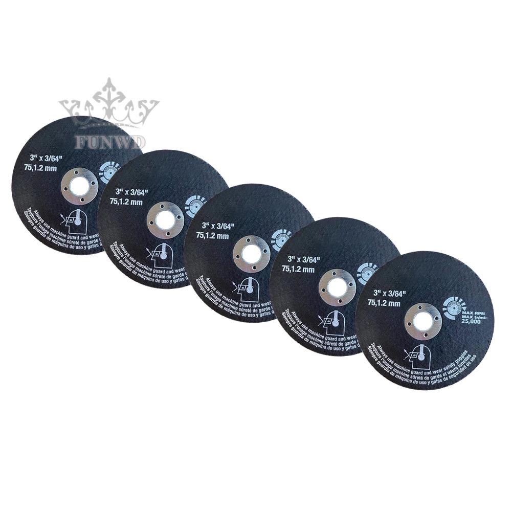 【FUNWD】Cutting Discs 5pcs For Stainless Steel Metals Circular Resin Saw Blade