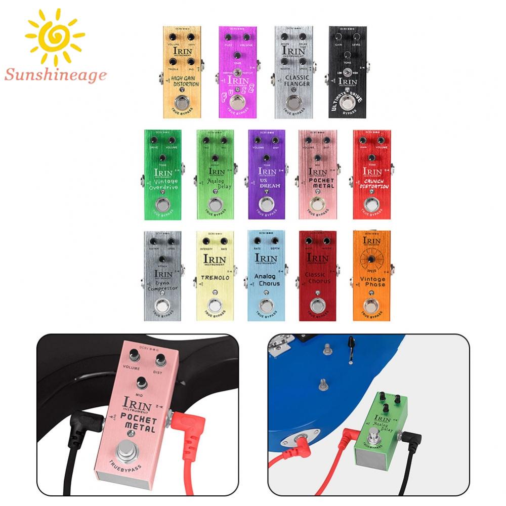 Irin Bàn Đạp Hiệu Ứng Bàn Đạp Nén Bo Mạch Chủ Đề Vintage Nhỏ Gọn Hoàn Toàn Mới