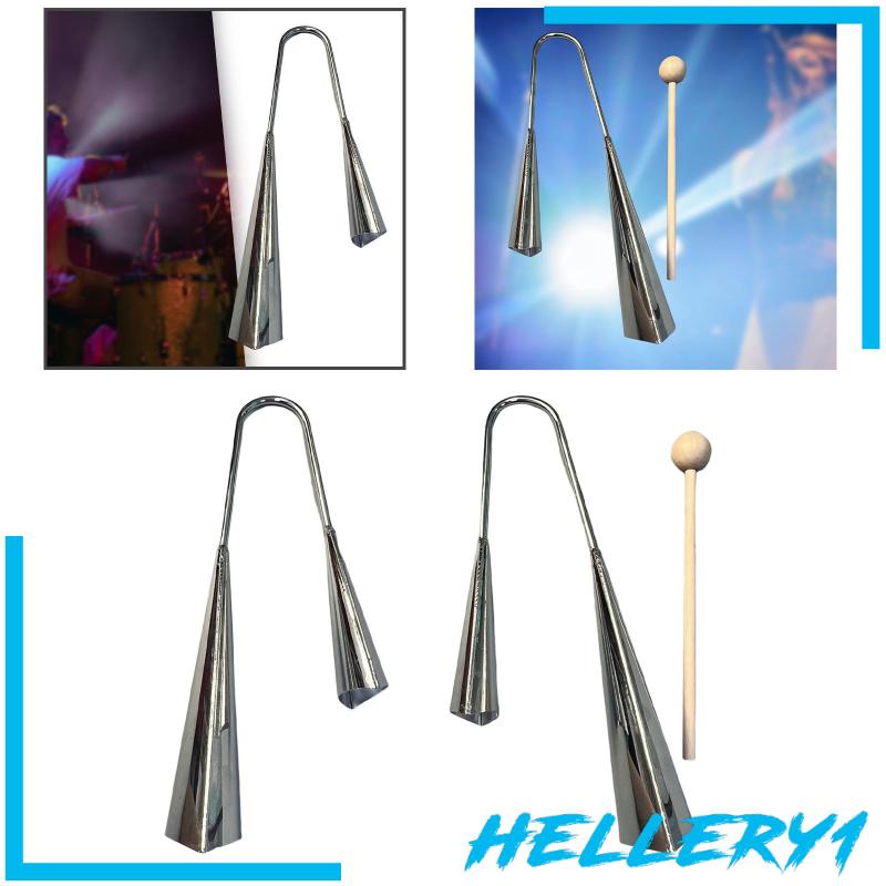 Đồ Chơi Nhạc Cụ Agogo Bell Cowbell Cầm Tay Dành Cho Trẻ Em