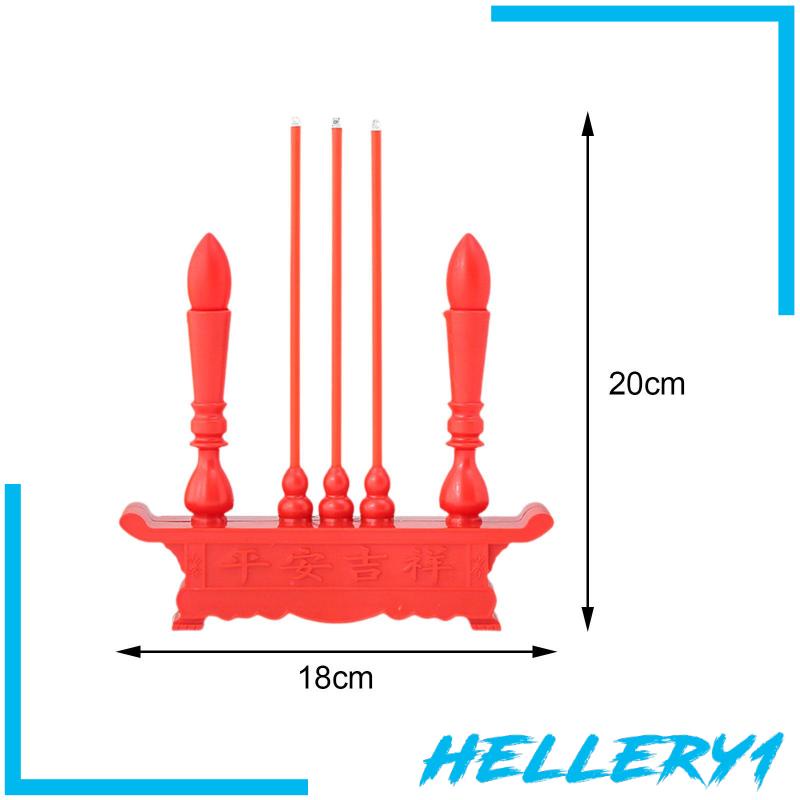 Đế Đốt Nến Điện Tử Có Đèn LED Phong Cách Phật Giáo