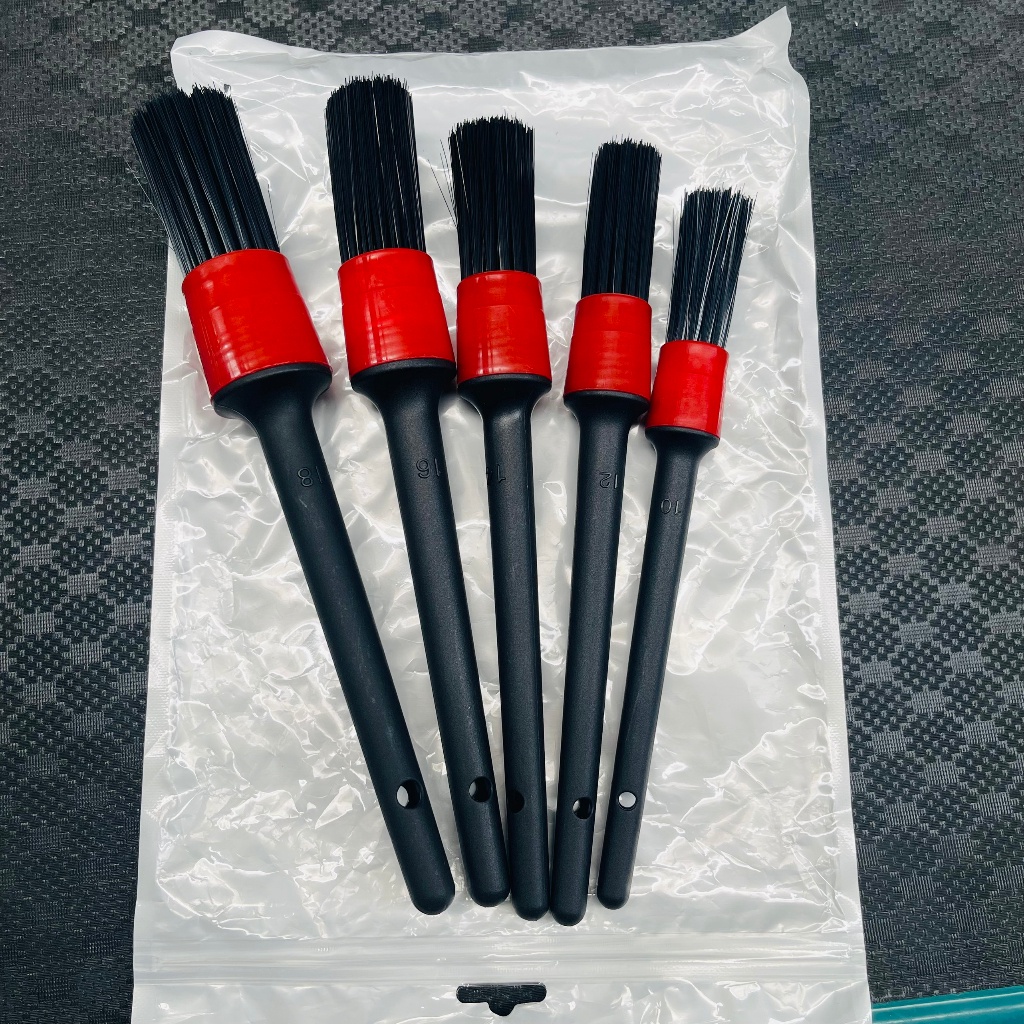 Bộ 5 Cọ Rửa Xe Máy, Xe Oto Chi Tiết, Lông Nhựa