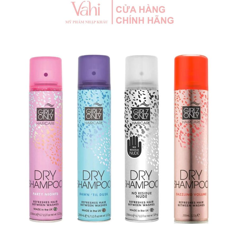 Dầu gội khô Girlz Only Dry Shampoo 200ml