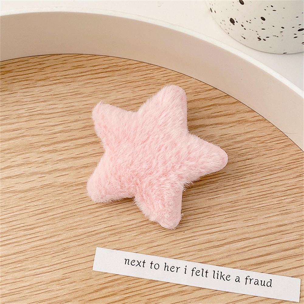 Kẹp Tóc Ngôi Sao Phối Lông Xù Đáng Yêu Cho Bé Gái