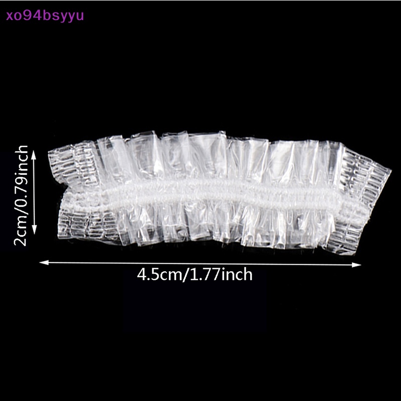 Set 100 Túi Bọc Tai Chống Thấm Nước Xo94Bsyu Tiện Dụng Khi Tắm / Nhuộm Tóc