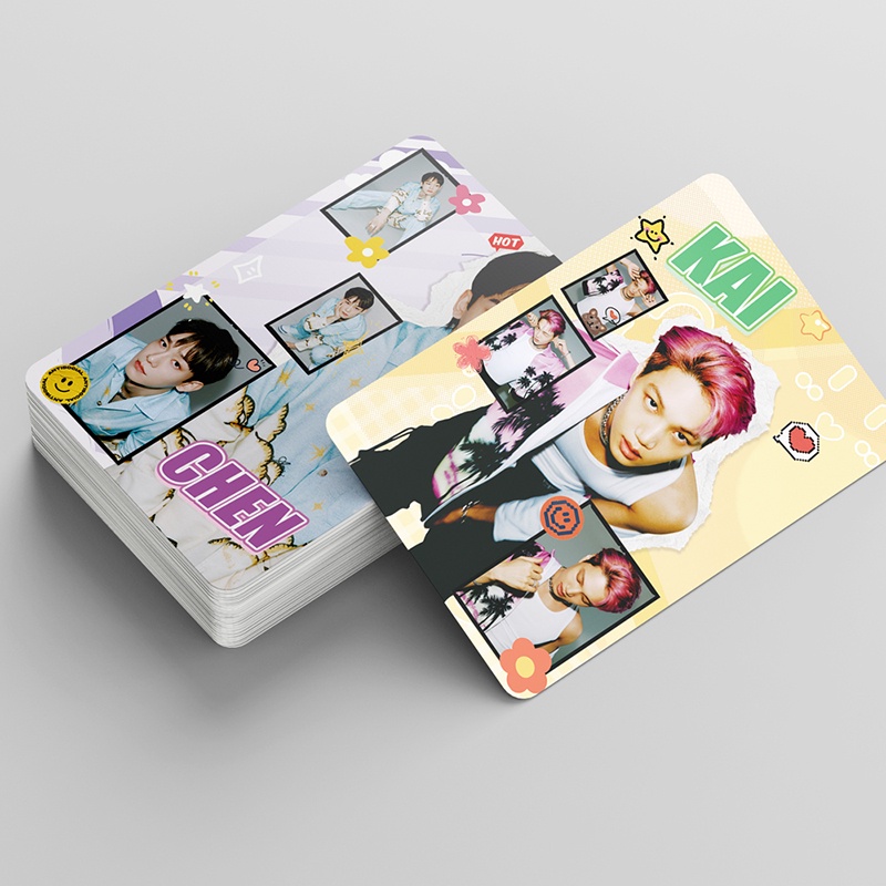 EXO Card Set 55 Tấm Thẻ Ảnh EXIST Kpop Lomo Card Hình Nhóm Nhạc