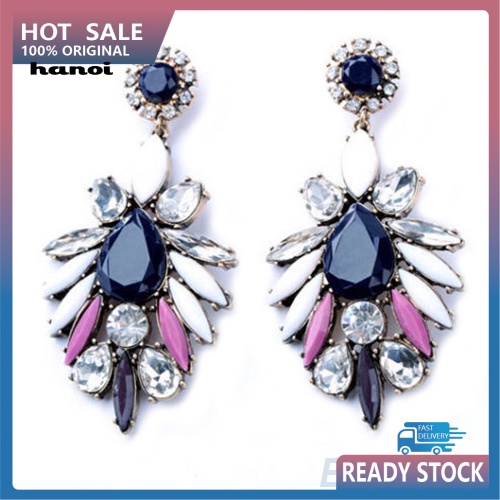 Khuyên Tai Đính Đá Lấp Lánh Thời Trang Nữ Tính