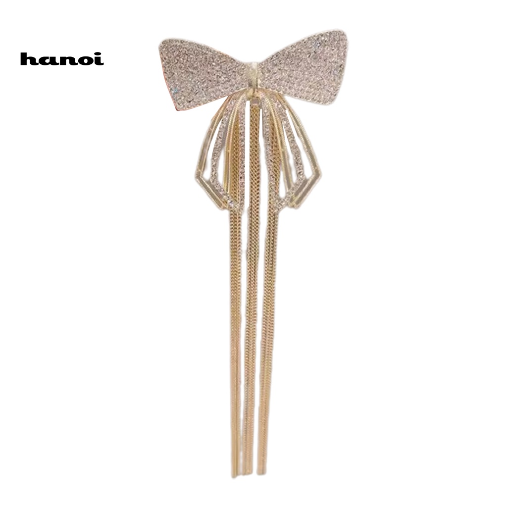 Kẹp Tóc Hình Nơ Đính Đá Thời Trang Sang Trọng