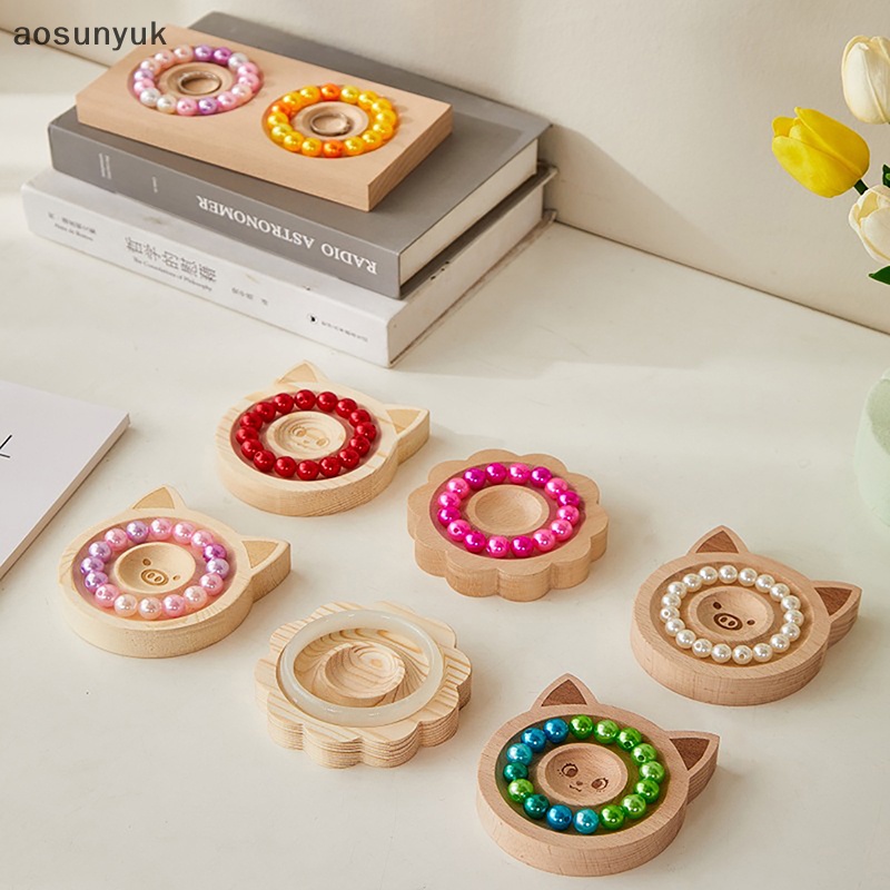 Aosunyuk Khay Gỗ Trưng Bày Trang Sức Đa Năng Trang Trí Nội Thất Cửa Hàng Bán Lẻ / Vòng Đeo Tay / Ghim Cài Áo