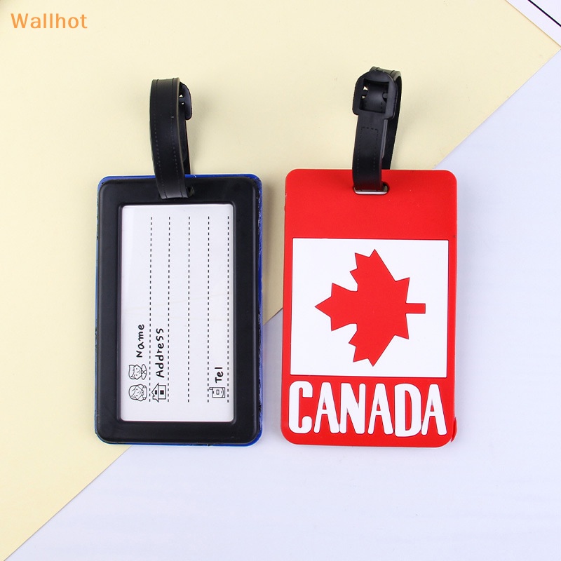 Tag Hành Lý Du Lịch Bằng PVC Hình Lá Cờ Sáng Tạo Cho Nam Và Nữ