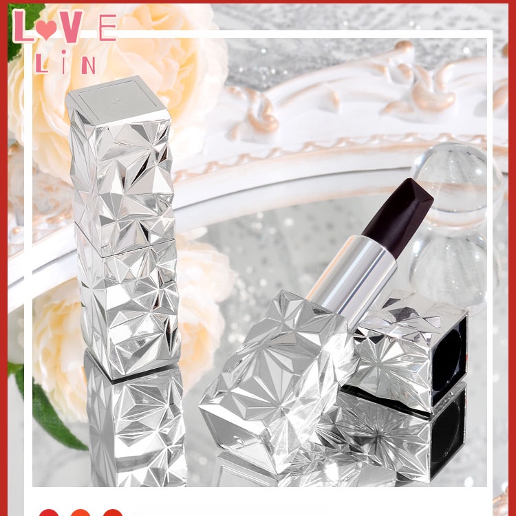 Son Dưỡng Môi Kim Cương Đen Ba Màu Thay Đổi Màu Dưỡng Ẩm Lâu Trôi Không Phai Màu Không Bị Phai Màu