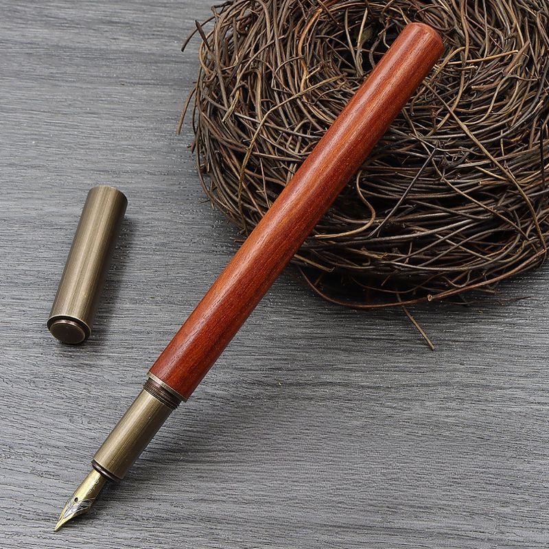 Bút Máy Gỗ Đàn Hương Phong Cách retro Cao Cấp Cho Học Sinh