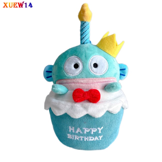 Ng birthday cake series búp bê sang trọng anime hangyodon plushie toy with birthday song đồ chơi sang trọng cho người hâm mộ quà tặng