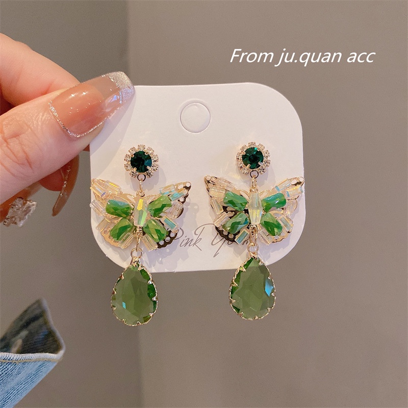 Khuyên Tai Hình Bướm Tua Rua Cao Cấp Phong Cách Mới