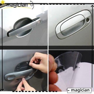 Bộ 8 miếng dán bảo vệ tay cầm cửa xe hơi trong suốt tiện lợi