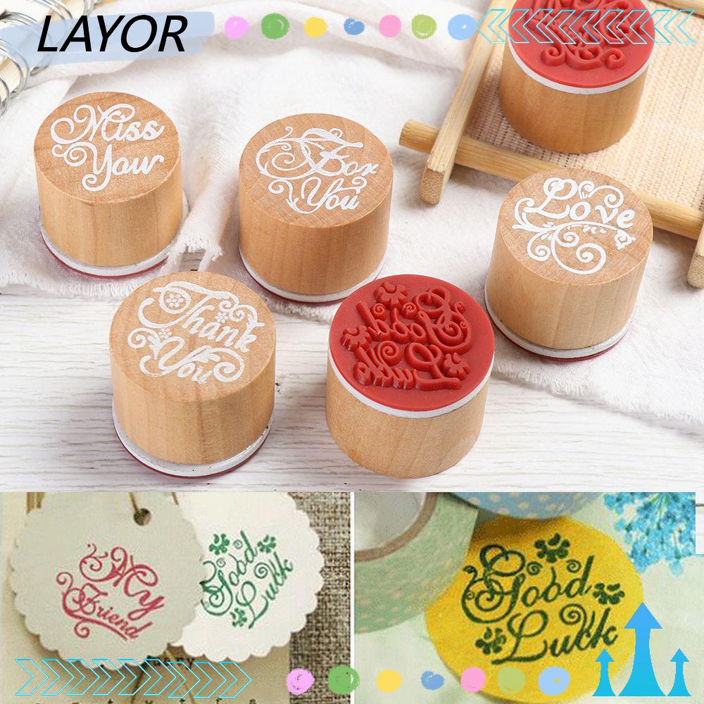 Con Dấu In Chữ Thank You Làm Từ Gỗ Và Cao Su DIY